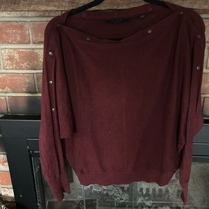 Allsaints - Burgundy Ellie Sweater; size M.  Excellent used condition